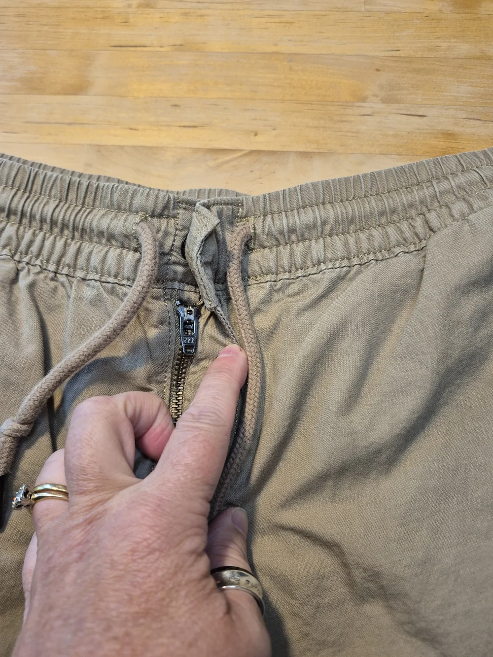 Patagonia Men's Light Khaki Elastic Waist Shorts
